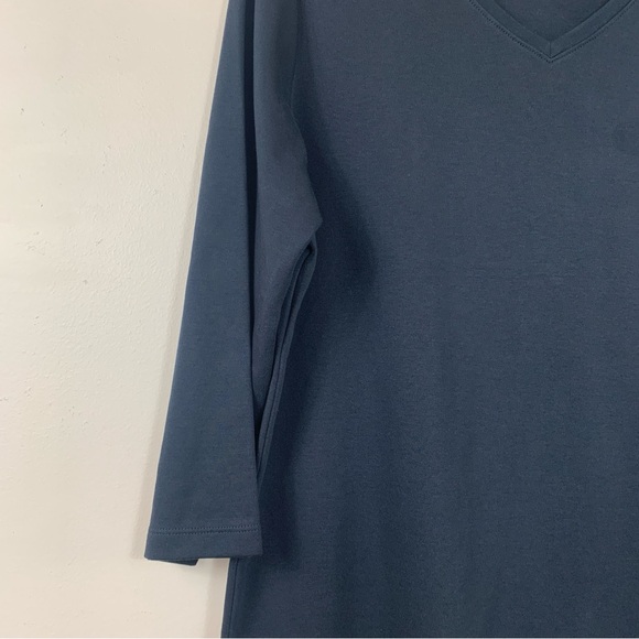 LL Bean cotton V-neck 3/4 sleeves intrinsik a/c Women’s Tee-XL - Picture 5 of 13